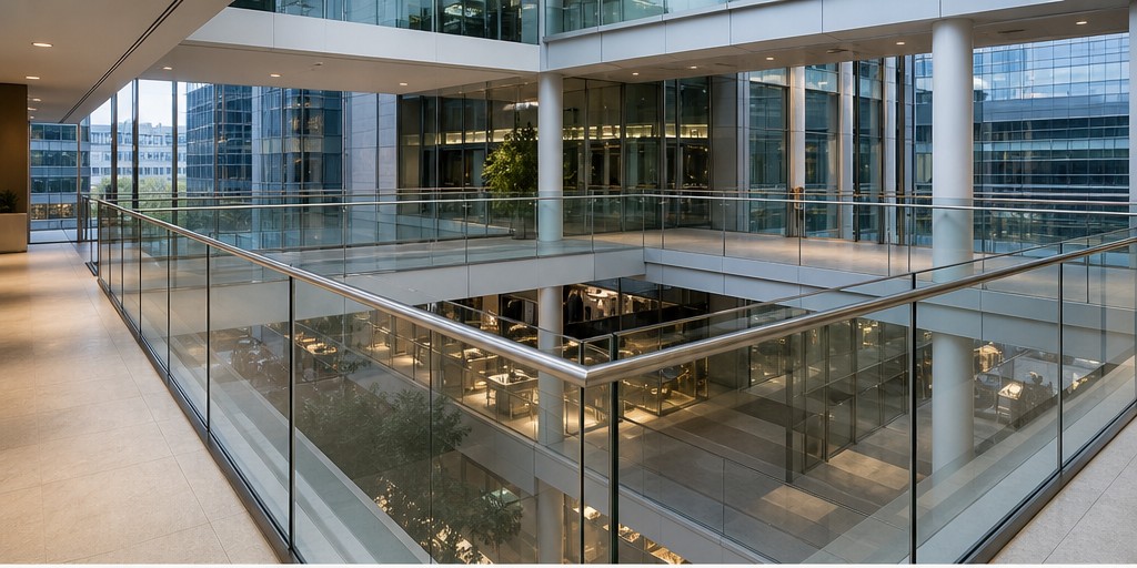 Commercial glass guarding