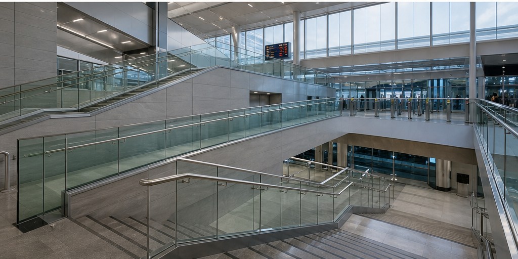 Commercial glass guarding project 3