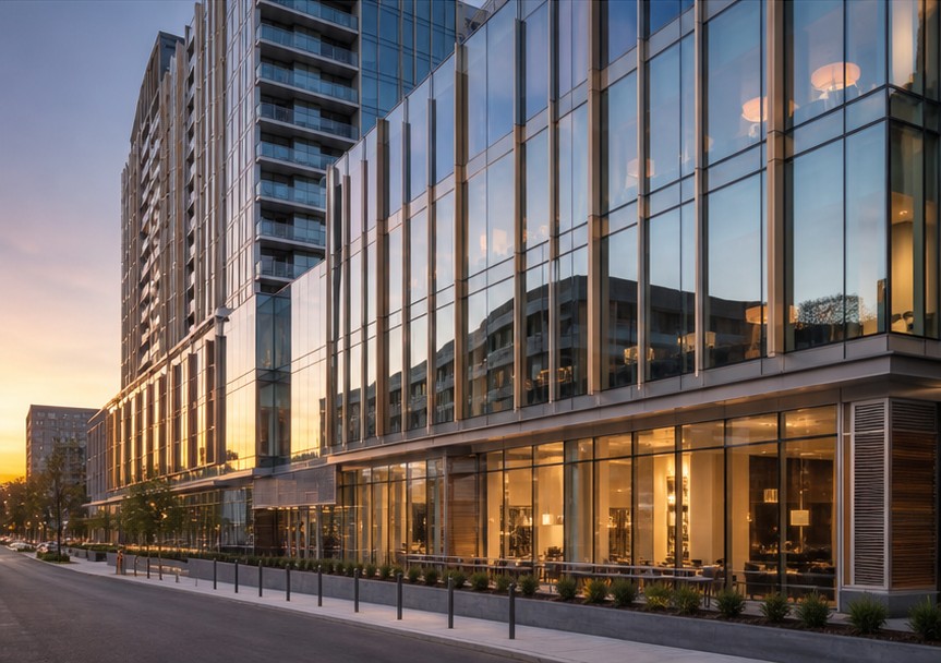 Spandrel and vision interface