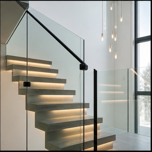 Premium glass balustrades and transparent guarding in a modern architectural setting