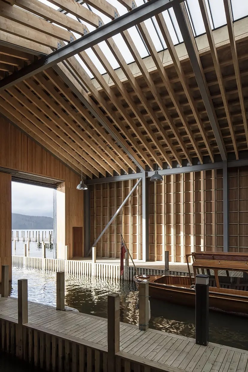 Windermere Jetty Museum — glazing and envelope